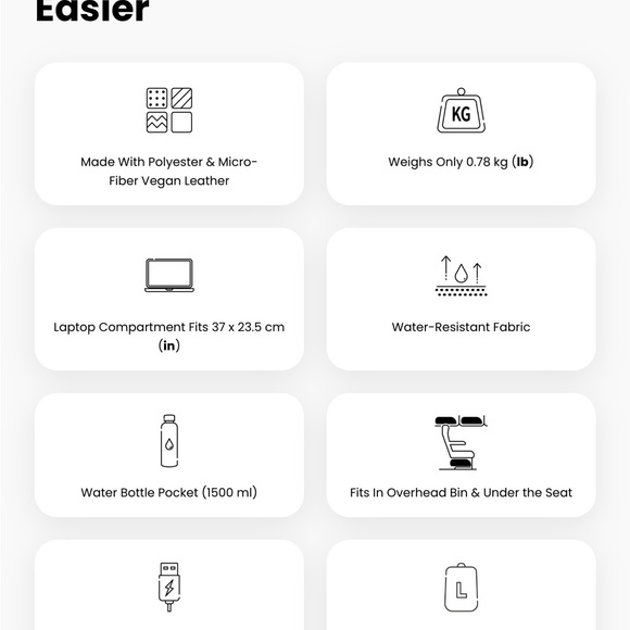 Siena Gray Tote Bag for Women - Picture 3 of 6